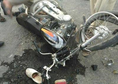 راکب موتور واژگون شده جان خود را از دست داد